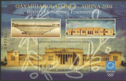 GREECE- GRECE - HELLAS 2002: Miniature Sheet MNH**  "Athens 2004"  6th issue From “Olympic Games 2004 - Ongebruikt
