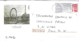 D1742 Entier Postal / Postal Stationnery / PSE - PAP Luquet, Le XV° En 1900, La Grande Roue (75) Lot 244 / 266944/01 - PAP : Bijwerking /Luquet