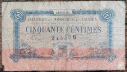 Billet 50 Centimes Chambre De Commerce De Tarbes - 1917 - N°345579 - Cámara De Comercio