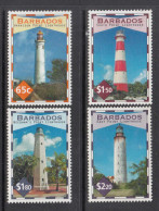 2013 Barbados Lighthouses  Complete Set Of 4 MNH - Barbados (1966-...)