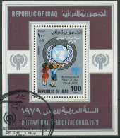 Irak 1979 Jahr Des Kindes: Kinder, UNO-Emblem Block 31 Gestempelt (C6748) - Irak