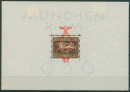 Deutsches Reich 1937 Galopprennen Das Braune Band Block 10 Mit Falz - Blocks & Sheetlets