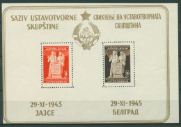 Jugoslawien 1945 Volksrepublik Jugoslawien Block 3 II. Postfrisch (C93466) - Hojas Y Bloques