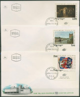 Israel 1970 Kunst Gemälde 492/94 Mit Tab Ersttagsbrief FDC (X61325) - FDC