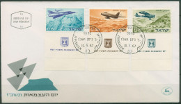 Israel 1967 Militärflugzeuge 387/89 Mit Tab Ersttagsbrief FDC (X61313) - FDC