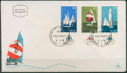 Israel 1970 Segel-Weltmeisterschaft 476/78 Mit Tab Ersttagsbrief FDC (X61323) - FDC