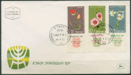 Israel 1963 Pflanzen Blumen 283/85 Mit Tab Ersttagsbrief FDC (X61302) - FDC