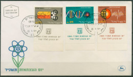 Israel 1964 Unabhängigkeit Wissenschaft 301/03 M. Tab Ersttagsbrief FDC (X61308) - FDC