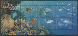 Australien 1995 Unterwasserwelt Korallen Fische Block 20 Postfrisch (C25390) - Blocks & Sheetlets