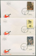 Israel 1978 Kunst Gemälde 733/35 Mit Tab Ersttagsbrief FDC (X61352) - FDC