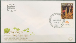 Israel 1980 Landschaften Tropfsteinhöhle 813 Mit Tab Ersttagsbrief FDC (X61361) - FDC