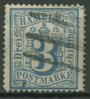 Hamburg 1864 Wertangabe Im Hamb. Wappen 15 B Gestempelt, Signiert, Kl. Fehler - Hamburg