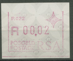 Südafrika ATM 1988 Freimarke Oberlinie Fehlt ATM 6.2 V Postfrisch - Frama Labels