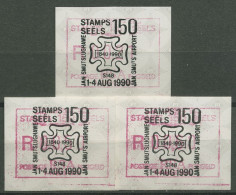 Südafrika ATM 1990 150 Jahre Briefmarken, Satz 3 Werte ATM 9 C S1 Gestempelt - Affrancature Meccaniche/Frama