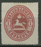 Braunschweig 1865 Wappen Im Senkrechten Oval 18 Ohne Gummierung - Brunswick