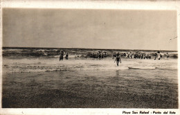 Uruguay Punta Del Este Vintage Original Real Photo Postcard Ca 1930 Beach Swimsuits - Uruguay