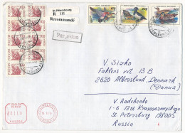 Registered Meter Cover Abroad / Neopost, Ducks - 5 November 1994 Saint Petersburg - Lettres & Documents