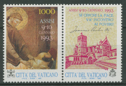 Vatikan 1993 Treffen Für Den Frieden Assisi 1079 Zf Postfrisch - Ungebraucht
