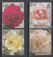 2017 Bermuda Roses Flowers Complete Set Of 4 MNH - Bermuda