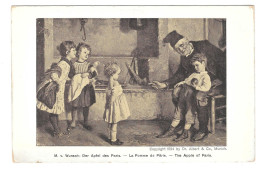 Artist M Wunsch Apfel Des Paris Children Leo Stainer Austria MKB 521 Postcard - Malerei & Gemälde