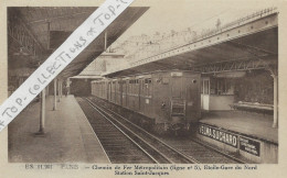 75 PARIS METRO PARISIEN Chemin De Fer Métropolitain, Ligne N° 5 Etoile-Gare Du Nord, Station Saint Jacques Publicité - Metropolitana, Stazioni