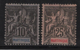 Martinique - N°35+38 - NSG Neufs Sans Gomme - Cote 45€ - Ungebraucht