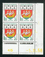 Lot C318 France Coin Daté Blason N°1185 (**) - 1950-1959