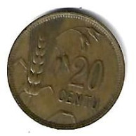 *lithuania 20  Centai 1925  Km 74   Xf+/ms60 - Litauen