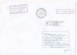 Moldova, Registered Postal Service Cover Abroad / Service Des Postes - 28 August 2001 Chișinău 12 - Moldova