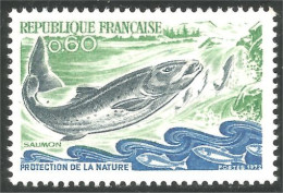 346 France Yv 1693 Saumon Salmon Lachs Salmone MNH ** Neuf SC (1693-1c) - Alimentación