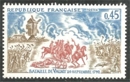 346 France Yv 1679 Bataille De Valmy Battle Moulin Vent Windmill Muhle MNH ** Neuf SC (1679-1d) - Molens