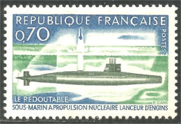 346 France Yv 1615 Sous-marin Le Redoutable Submarine MNH ** Neuf SC (1615-1c) - Militaria