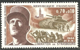 346 France Yv 1608 Libération Strabourg Maréchal Leclerc MNH ** Neuf SC (1608-1b) - Militaria