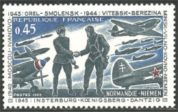 346 France Yv 1606 Normandie Niemen Avion Airplane Flugzeug Aereo MNH ** Neuf SC (1606-1b) - Militaria