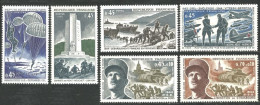 346 France Yv 1603-1608 25 Ans Libération Débarquement Leclerc MNH ** Neuf SC (1603-1608-1b) - WW2