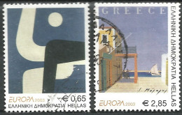 GREECE- GRECE- HELLAS 2003: EUROPA CERT- Compl. Set Used - Gebraucht