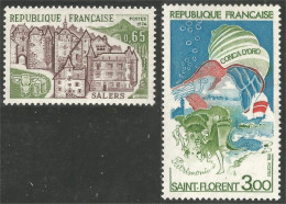 347 France Yv 1793-1794 Tourisme 1974 Salers Saint Florent MNH ** Neuf SC (1793-1794-1b) - Sonstige & Ohne Zuordnung