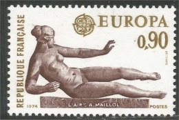 347 France Yv 1790 Europa Sculpture Maillot MNH ** Neuf SC (1790-1b) - 1974