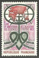 347 France Yv 1760 Académie Sciences Carte Map Academy MNH ** Neuf SC (1760-1d) - Andere & Zonder Classificatie