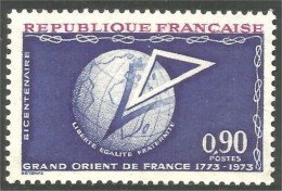 347 France Yv 1756 Grand Orient Franc Maçonnerie Freemason MNH ** Neuf SC (1756-1b) - Massoneria