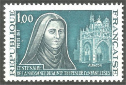 347 France Yv 1737 Sainte Thérèse Cathédrale Alencon Cathedral MNH ** Neuf SC (1737-1d) - Iglesias Y Catedrales