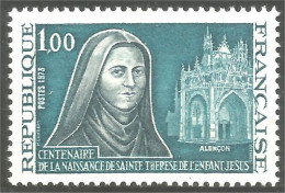 347 France Yv 1737 Naissance Sainte Thérèse MNH ** Neuf SC (1737-1b) - Beroemde Vrouwen