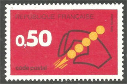 347 France Yv 1720 Code Postal 50c MNH ** Neuf SC (1720-1c) - Autres & Non Classés