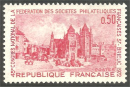 347 France Yv 1718 Cathédrale Saint-Brieuc Cathedral Philatélie MNH ** Neuf SC (1718-1b) - Iglesias Y Catedrales