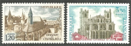 347 France Yv 1712-1713 Monuments Abbaye Charlieu Cathédrale Narbonne MNH ** Neuf SC (1712-1713-1n) - Monumenten