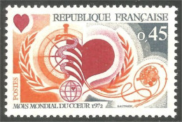 347 France Yv 1711 Coeur Heart Cuore Corazon Herz Sang Caducée MNH ** Neuf SC (1711-1c) - Altri & Non Classificati