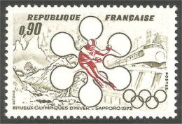 347 France Yv 1705 Jeux Olympiques Sapporo Ski MNH ** Neuf SC (1705-1d) - Skiing