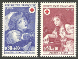 347 France Yv 1700-1701 Croix-rouge Red Cross Tableau Greuze Painting MNH ** Neuf SC (1700-1701-1b) - Croix-Rouge