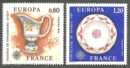 348 France Yv 1877-1878 Europa 1976 Strasbourg Sèvres China MNH ** Neuf SC (1877-1878-1b) - 1976