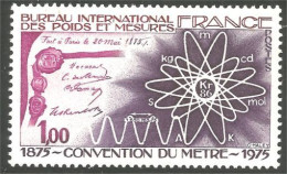 348 France Yv 1844 Meter Convention Du Mètre MNH ** Neuf SC (1844-1c) - Atom